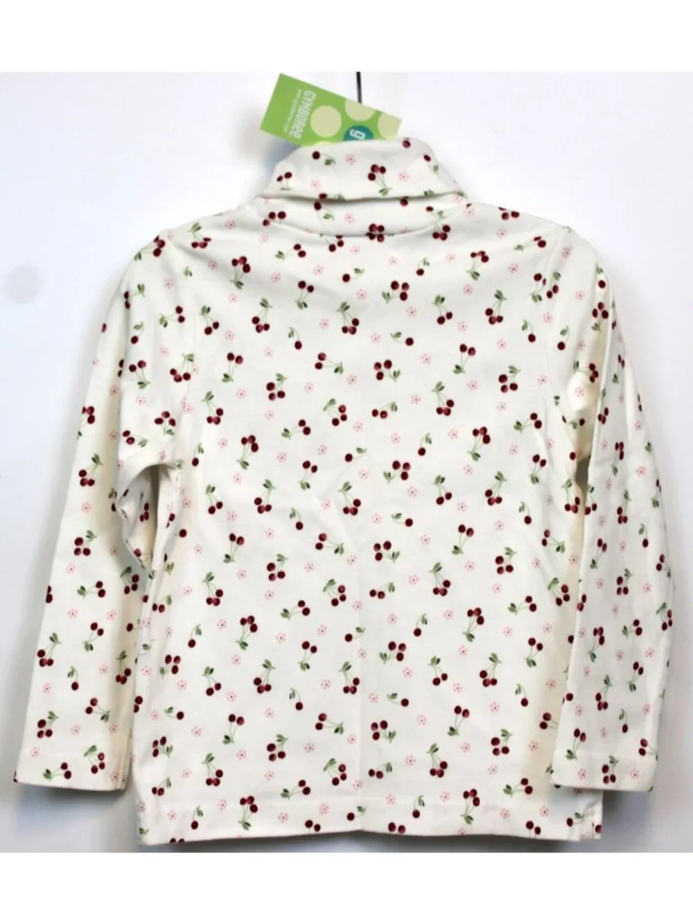 2003 Gymboree holiday Magic White Cherry Turtleneck sz 4 TShirt Winter Tee
